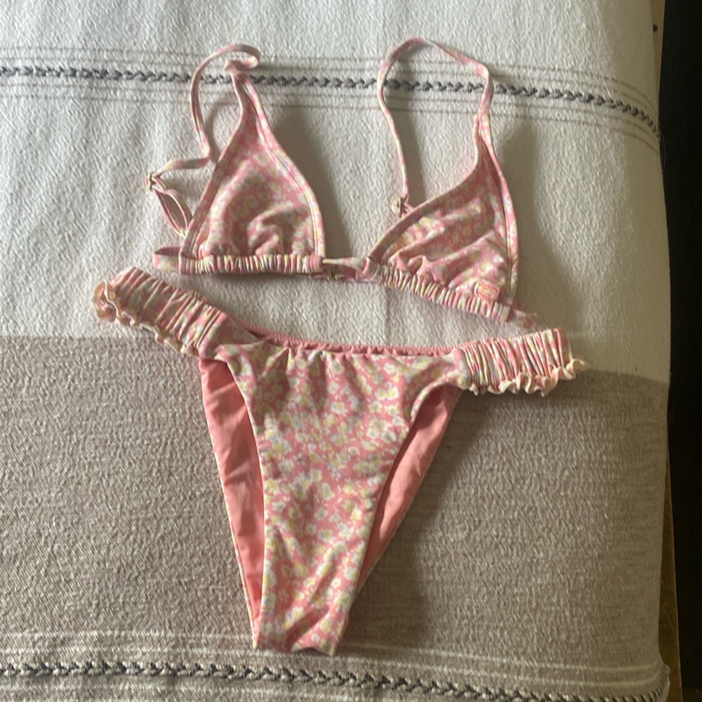 Billabong bikini pink floral small